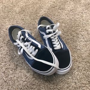 Navy Vans - Barely Used